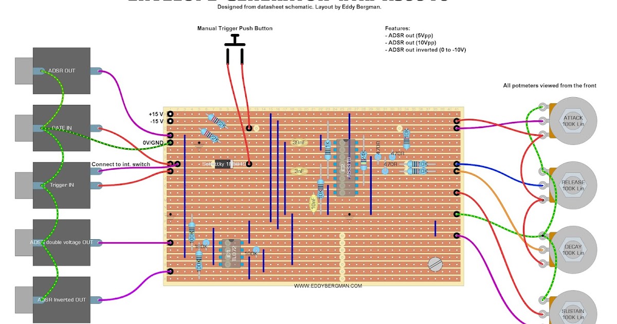 Eddy Bergman.com: Synthesizer Build part-4: THE ENVELOPE GENERATOR